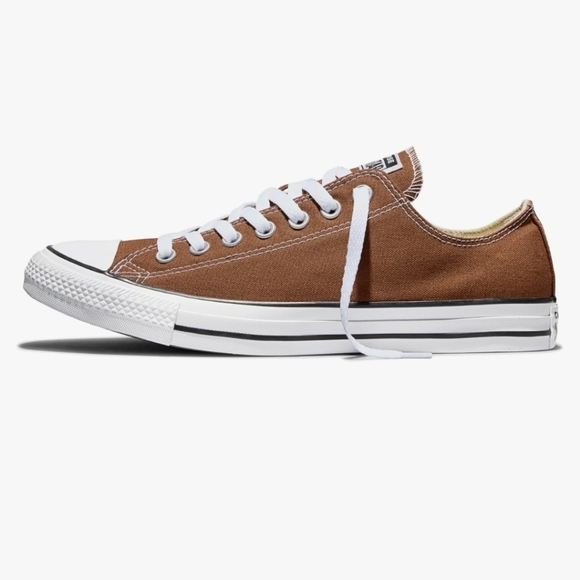 Converse Chuck Taylor All Star Low Top Brown Canvas Sneakers Women’s Size 10 New - Picture 3 of 14